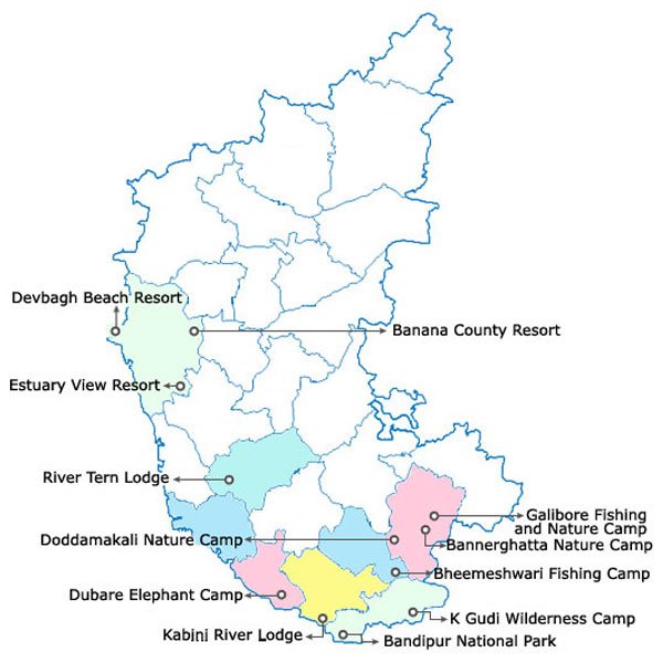 Map - Karnataka Tourism